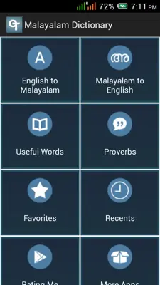 Malayalam Dictionary android App screenshot 8